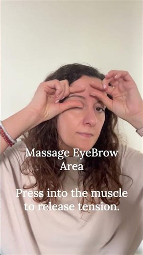Erase 11 Lines Naturally | Quick Eyebrow Massage for Frown Lines (Face Yoga Technique)