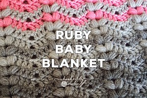The Ruby Baby Blanket Crochet Pattern — Hooked by Robin