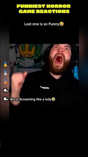 RANKING THE FUNNIEST HORROR GAME REACTIONS🤣