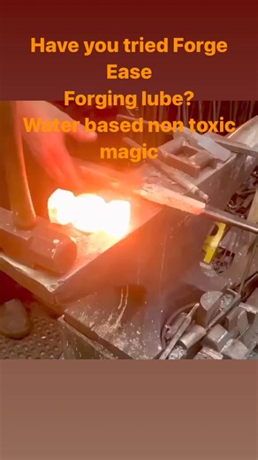 For a couple decades I made my own punch lube from a variety of substance molybdenum, disulfide, soap, cold, dust, graphite, but nothing compare to this industrial forging lube and it is non toxic . No smoke or fumes. Cuts the effort and preserves tools from erosion . I have it in sizes 500ml-4L containers. In person at Front Step Forge or online at https://frontstepforge.com/products/fuchs-forge-ease?_pos=1&_sid=fad840e34&_ss=r #frontstepforge #canada #blacksmith #forging #toolmaking | Front St