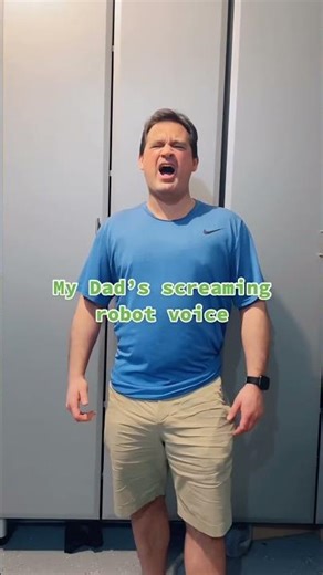My Dad’s screaming robot voice (enhanced & reuploaded)