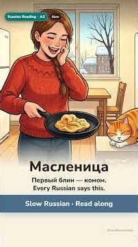Maslenitsa in Russian 📖 Slow Russian Read-Along (A2) #shorts
