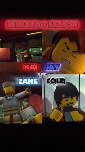 KAI VS JAY VS ZANE VS COLE 3 SEASON|#ninjago