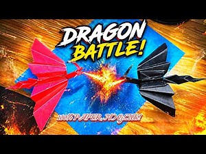 Ultimate Origami Dragon Battle | How to Make a Paper Dragon (No Glue!)#Origami