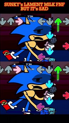 Sunky is Sad , Sunky didn’t get his dose of Milk ! FNF Vs Sunky Sonic #shorts #youtubeshortsfeatures