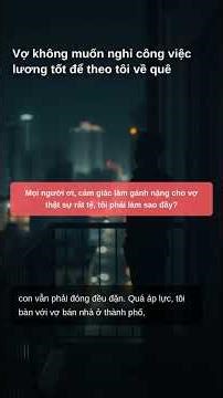 Áp lực của đàn ông tuổi 36 khi sự nghiệp sụp đổ. Tôi nên làm gì đây? #tamsu #giadinh #honnhan #ap