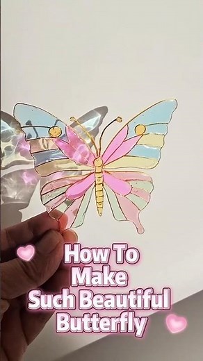 How to Make a Wire Wrapped Resin Butterfly - Easy Enamel Art Tutorial with Color UV Resin #diy