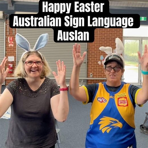 Deafblind dancers wish you a Happy Easter in their own sign language 🤟 #HappyEaster #deafblind