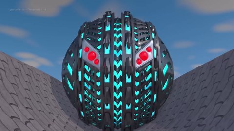 Pacman vs Shredder Robot & Rolling Robot Monsters