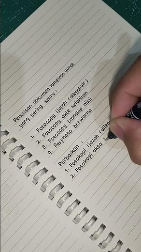 Penulisan lampiran surat lamaran yang baik dan benar #suratlamaran #handwriting #tulisantangan