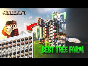 I Built the Fast Universal Tree Farm in Survival Minecraft 😱