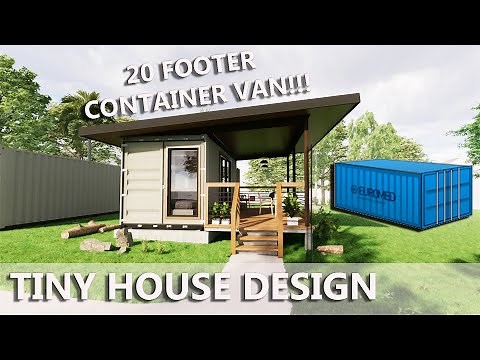 SMALL HOUSE DESIGN OF 20 FT. CONTAINER VAN TINY HOUSE