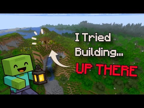 Building a Noob House on a Natural Bridge | Minecraft Longplay (No Commentary, No Goals)