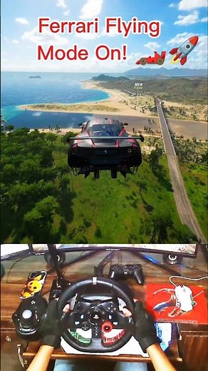 Insane Ferrari Jump in Forza Horizon 5! 🤯 | Logitech G29 Gameplay