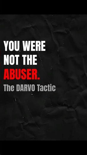 When the Narcissist Calls YOU the Abuser — The DARVO Tactic Explained #psychologyfacts #narcisist