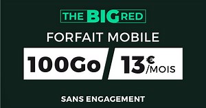 30K views · 85 reactions | Forfait BIG RED 100Go à 13€/mois + 14Go en UE/DOM. Offre valable jusqu'au 16/05 | RED by SFR | Facebook