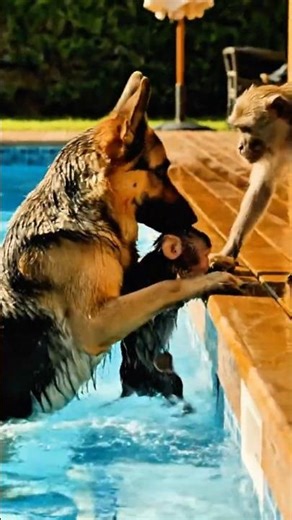 Nobody Expected a DOG to Save the Monkey Baby… Until Now! 😱🐶🐒
