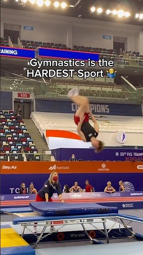 Do you agree gymnastics is the hardest sport?🤔 #gymnastics #sports #olympics #gymnast #flips #gym