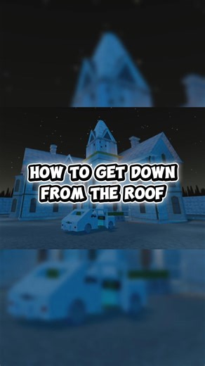 Granny (Roblox) - How to get off a roof without falling [Chapter 3] #roblox #granny #horor #game