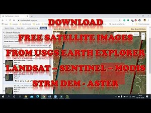 USGS Earth Explorer - Free Satellite Image Download - Landsat , Sentinel 2, SRTM, MODIS, LISS 3