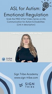 🤟🏼 ASL can be a powerful support for emotional regulation in Autistic individuals. By using signs to express emotions like 'happy,' 'frustrated,' or 'sad,' ASL helps reduce the stress of finding the right words. It provides a clear, non-verbal way to communicate feelings, which can prevent emotional overload and meltdowns. 🤟🏼 ASL not only helps with expressing emotions but also in understanding the emotions of others, creating smoother, more empathetic interactions. At Sign Tribe Academy, we