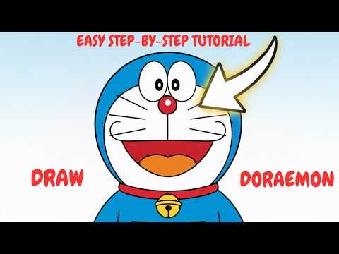 Learn to Draw Doraemon in Under 2 Minutes! Simple Art Tutorial
