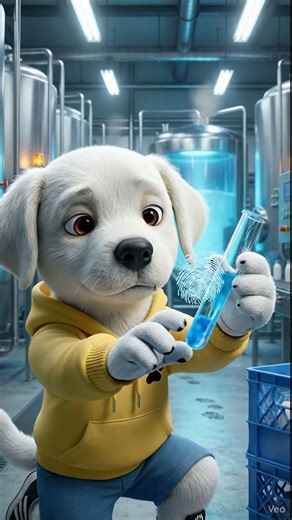 🥛💙 The milk turned blue!🐰🐶 Detectives Lullu & Milo chase the clue…🐐🚓 and catch the mischievous goat