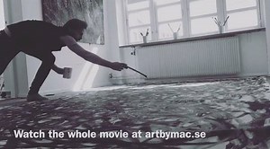 14K views · 290 reactions | Painting is 4x2 m. watch the whole movie at www.artbymac.se #gallery #art #artist #artbymac #artwork #contemporary #contemporaryart #Shanghai #artmuseum #italy #florence #milano #China | Art by mac | Facebook