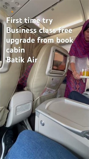 Nyobain business class (gratis dari book cabin) batik air 🤗