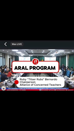 ARAL PROGRAM dapat may overtime pay si Teacher at hindi dapat mag-abono!! Pakinggan si Titser Rubs sa kanyang pagbabahagi sa Committee on Education and Culture. #DepEdPhilippines #ARALProgram @topfans Alliance of Concerned Teachers-Philippines QCPSTA Teachers | ACT NCR Union
