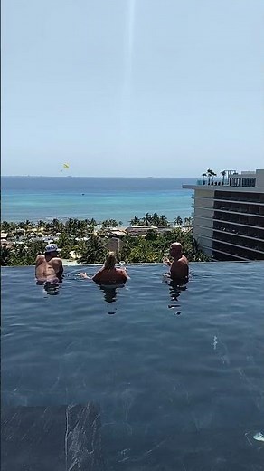 The rooftop infinity pool bar is amazing! Secrets Moxche', Cancun MX.