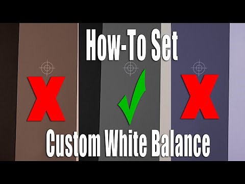 Sony A7C Tutorial - How To Set Custom White Balance