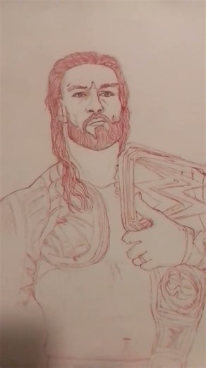 how to draw roman reigns
