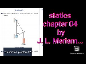 Statics 7th adittion problem 02|structure 4chapter|