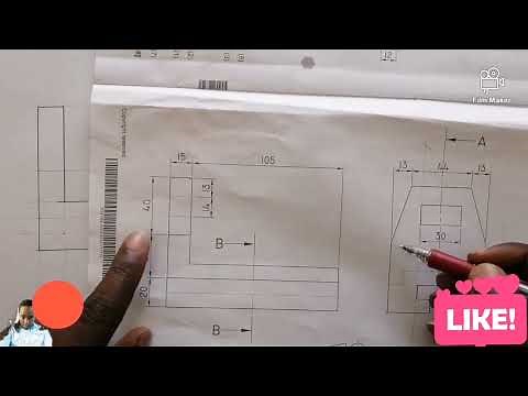 Engineering Drawing N1 /21 November 2023/Question 6(Sectional Drawing) Part 01