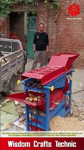 Automatic corn peeling machine: efficient corn skin husk peeler and corn thresher