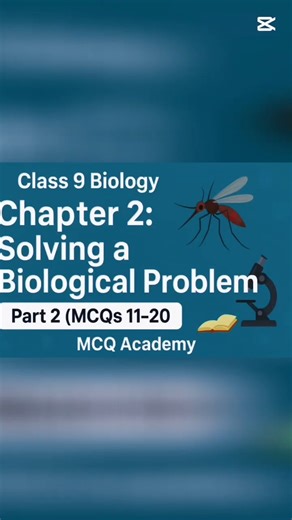 Class 9 Biology Chapter 2 | Malaria as a Biological Problem | Part 2 | MCQs 11–20 #boardpreparation