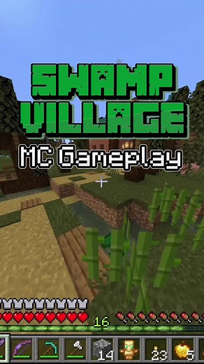 Swamp Village Minecraft Gameplay #minecraft