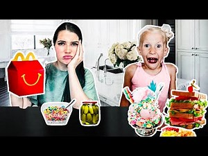 SWiTCHiNG DiETS with a 6 YEAR OLD for 24 HRS!