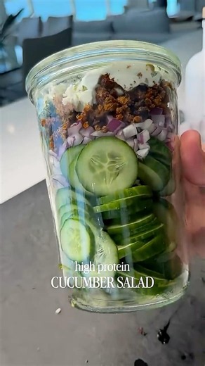 🥒HIGH PROTEIN MEDITERRANEAN CUCUMBER SALAD