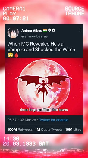 When MC Showed His Vampire Powers and She Froze 😈🔥 #anime #animeedits #animemoments #shorts