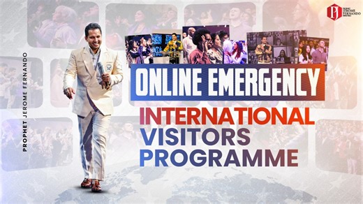 Join us for the Online Emergency IVP. Happening from March 3rd- 7th at 6 PM (IST). Experience the power of prophetic insights, miraculous healings, and in-depth teachings! Don’t miss this transformative opportunity. Register now at www.time2soar.org/onlineivp Copyright Statement* Copyright 2025 - All material, video, imagery, audio, brand logos, and brand names are subject to copyrights owned by PJFM Trust and PJFM Global. Any reproduction or republication of all or part of this video or image w