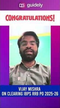 🎉 Congratulations to our star learner Vijay on cracking IBPS RRB PO 2025! 🏦✨