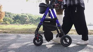 Heavy Duty Walkers for Seniors, 2 in 1 Rollator Wheelchair Combo