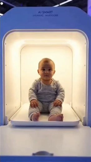 Baby Clothes Changed Instantly by Smart Wardrobe 😳