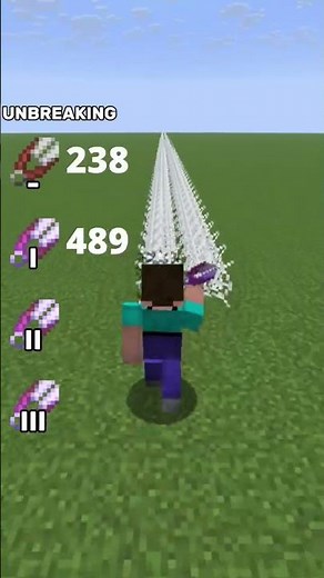 All Minecraft Shears Unbreaking vs Cobweb Block