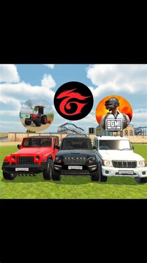 🤔BGMI vs Free Fire vs Indian Vehicle Simulator 🚗 | Kaunsi Car Sabse Powerful? #viral #shorts #ai