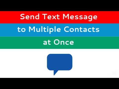 How to send text message to multiple contacts at once on android