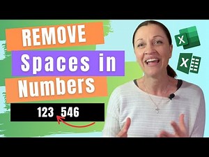 Remove Space Between Numbers In Excel