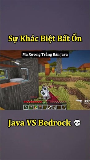The Unstable Difference Between Java Skeleton and Bedrock 🤣 #shorts
